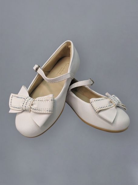 Фото8: Белые детские туфли для девочки