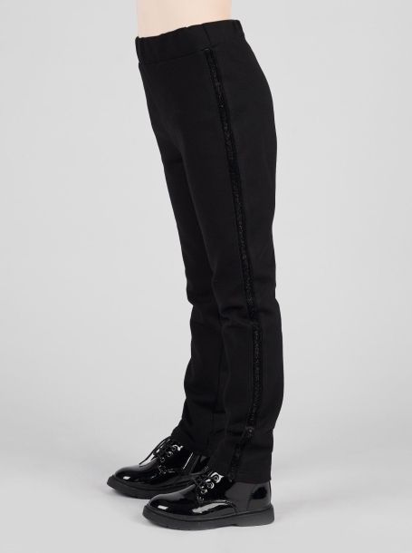 Фото3: 13.88 Черные брюки из джерси для девочки