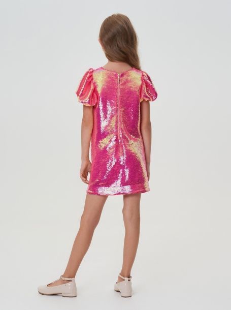 Фото5: картинка 77.116 Платье с пайетками, маджента Choupette - одевайте детей красиво!