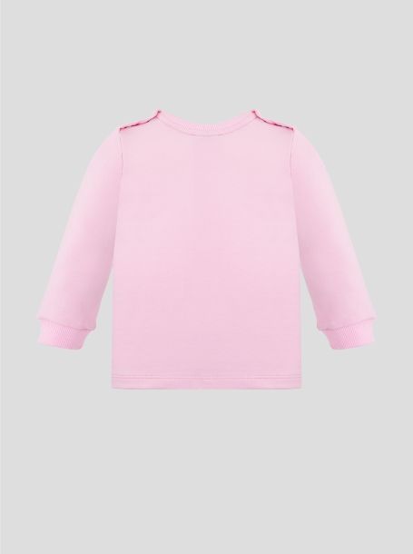 Фото2: картинка 97.118 Джемпер-Свитшот из футера с декором, розовый Choupette - одевайте детей красиво!