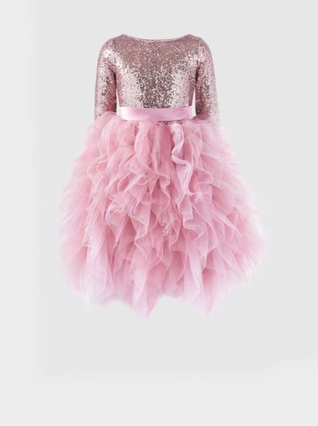 Фото8: Розовое платье с пышной юбкой из сетки