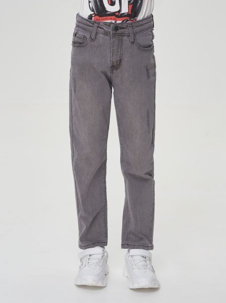 Фото2: Узкие серые джинсы для мальчика
