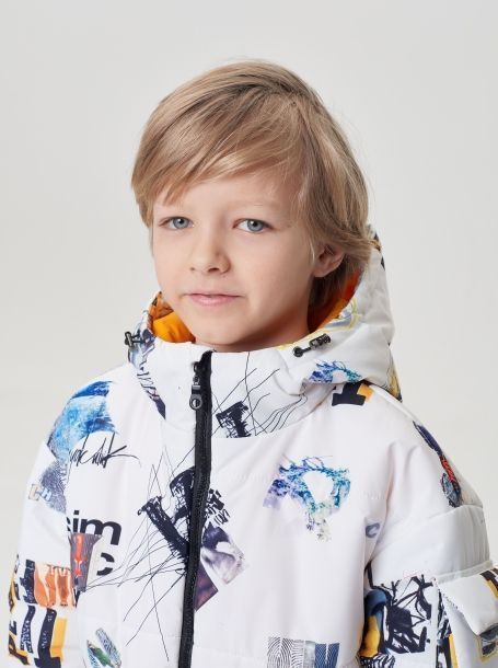 Фото8: картинка 781.20 Куртка на синтепоне, фирменный принт, мультиколор Choupette - одевайте детей красиво!