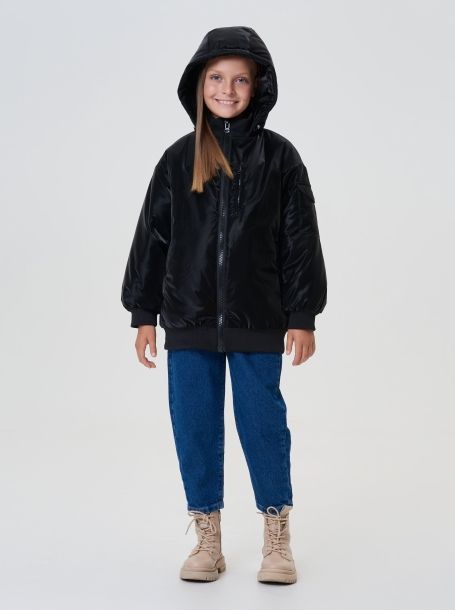 Фото6: картинка 740.20 Куртка (синтепон), принт на черном Choupette - одевайте детей красиво!