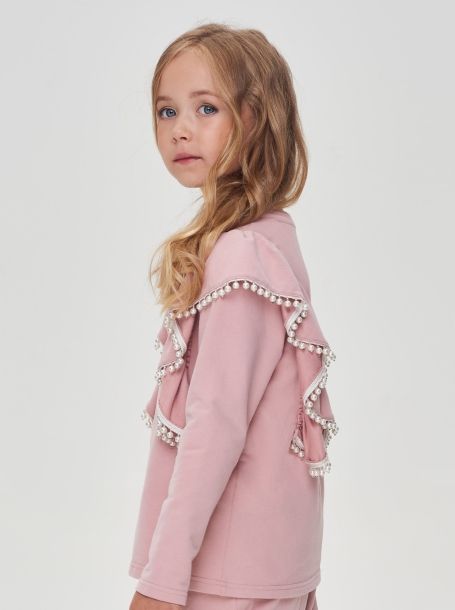 Фото2: картинка 27.108 Джемпер-лонгслив, розовый Choupette - одевайте детей красиво!