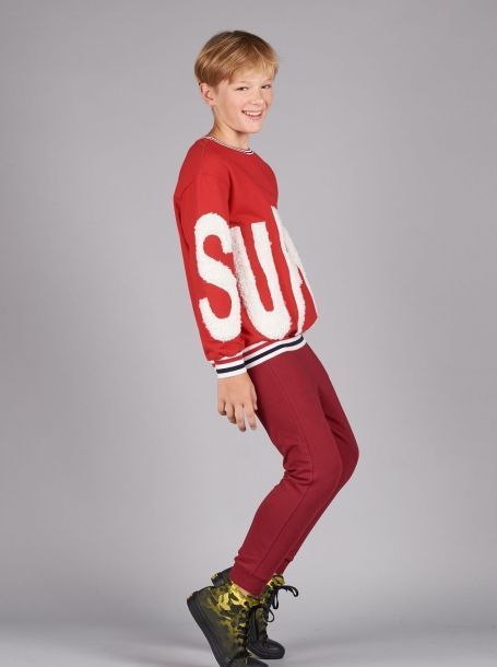 Фото4: Красный свитер для мальчика