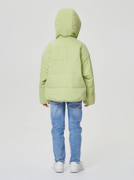 Фото5: картинка 779.20 Куртка на синтепоне, зелёный Choupette - одевайте детей красиво!