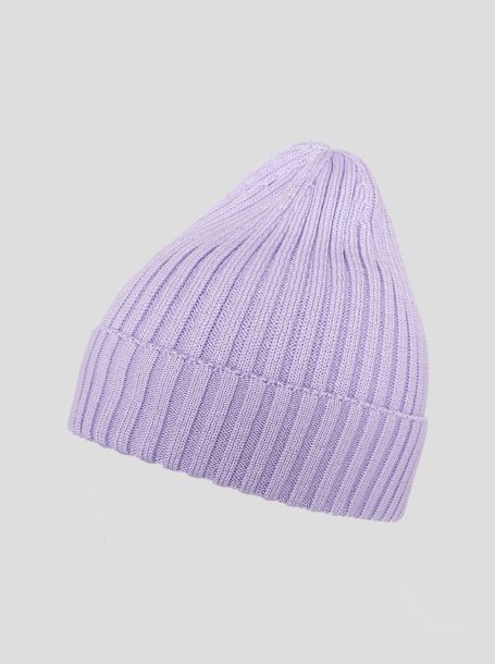 Фото1: Фиолетовая шапка для девочки
