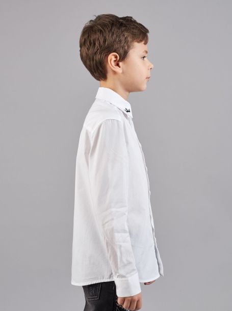 Фото2: Классическая белая рубашка для мальчика