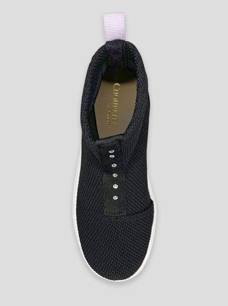 Фото2: Черные кроссовки с носком
