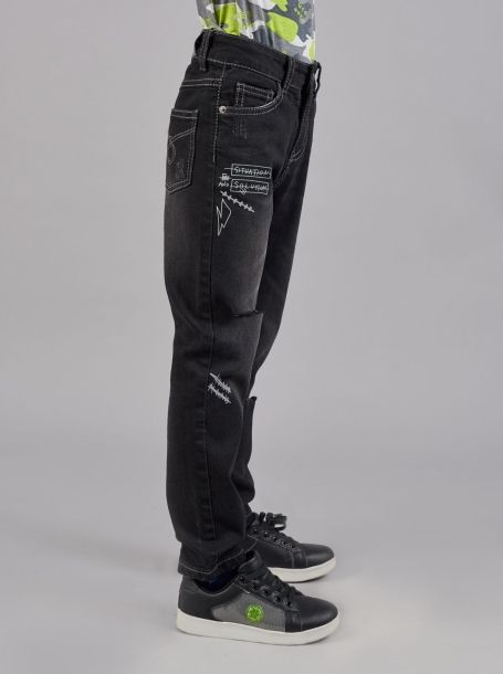 Фото4: Черные джинсы варенки