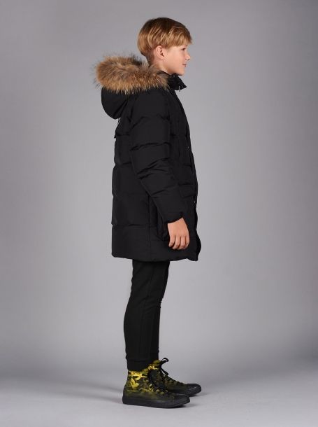 Фото5: Пуховая черная куртка для мальчика