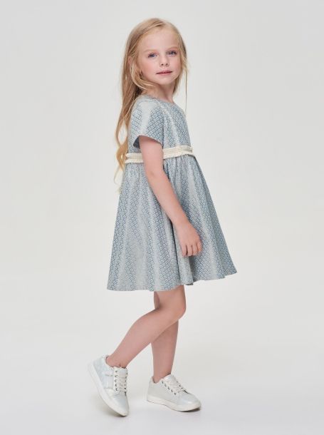 Фото2: картинка 47.106 Платье из принтованного трикотажа, мята Choupette - одевайте детей красиво!