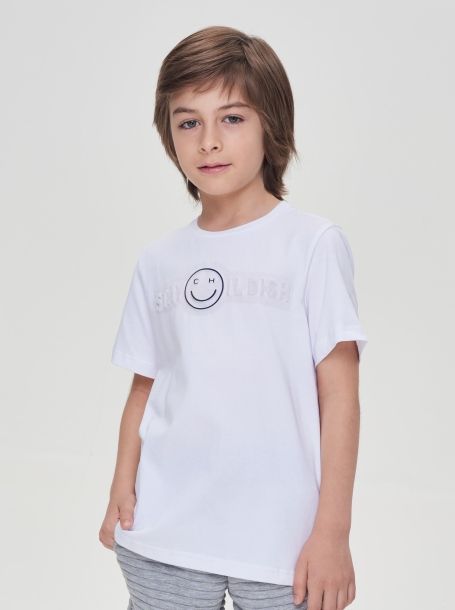 Фото2: картинка 26.109 Джемпер-футболка с принтом , экрю Choupette - одевайте детей красиво!