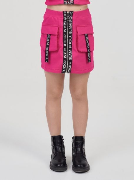 Фото2: Розовая короткая юбка для девочки