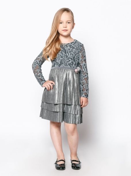 Фото1: 23.64 Детское модное кружевное платье