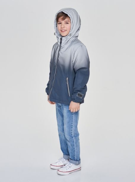 Фото4: Синяя куртка ветровка для мальчика