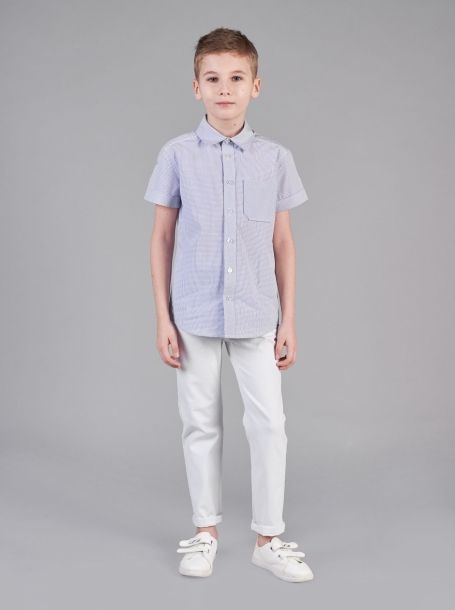 Фото1: Белые джинсы для мальчика