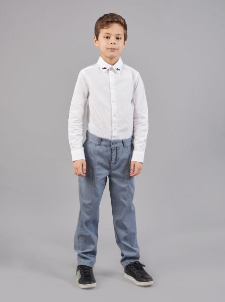 Фото1: Серые брюки чинос для мальчика