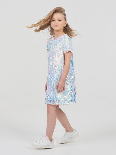 Фото2: Нарядное платье для девочки с пайетками