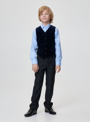 Фото1: Черные костюмные брюки для мальчика