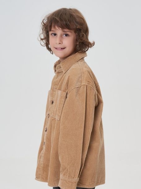 Фото3: картинка 19.115 Рубашка вельветовая, песочный Choupette - одевайте детей красиво!