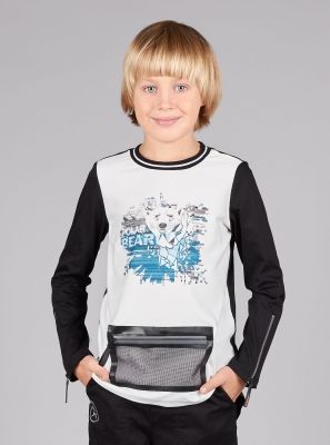 Фото1: Удлиненный свитер для мальчика