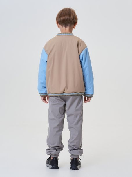 Фото7: картинка 29.117 Куртка утепленная, бежевый с голубым Choupette - одевайте детей красиво!