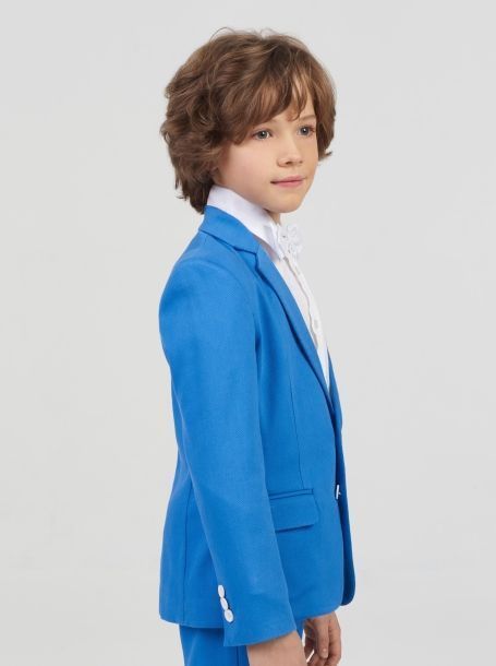 Фото2: Синий нарядный пиджак для мальчика