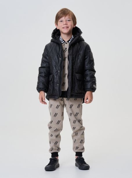 Фото1: картинка 773.20 Куртка утепленная из термостежки, хаки Choupette - одевайте детей красиво!