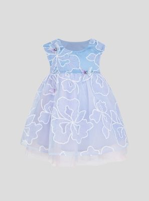 Фото1: картинка 1319.43 Платье нарядное кружевное, голубой Choupette - одевайте детей красиво!