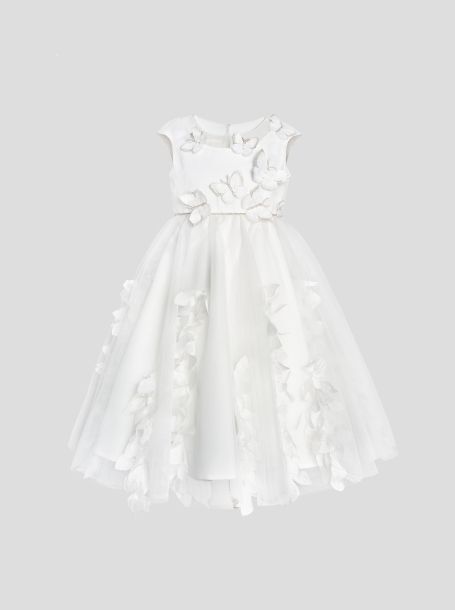 Фото1: Белое нарядное платье для девочки