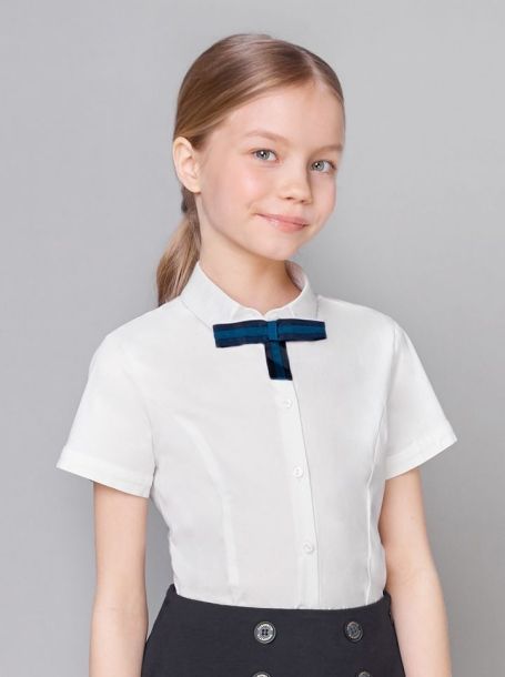 Фото1: Белая блузка для девочки