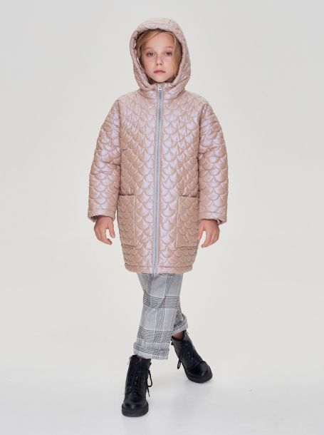 Фото8: картинка 701.20 Пальто стеганое оверсайз, синтепон, сливочный Choupette - одевайте детей красиво!