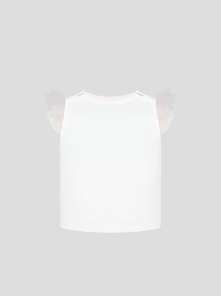 Фото2: Белая футболка с принтом пандой