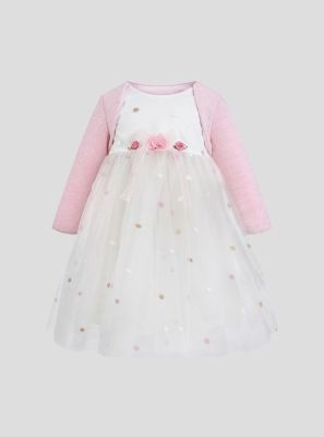 Фото1: Нарядное платье боди для малышки