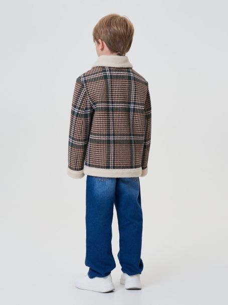 Фото2: картинка 755.20 Куртка "под дубленку", коричнево-бежевый Choupette - одевайте детей красиво!