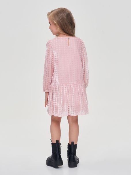 Фото5: картинка 02.108 Платье пье-де-пуль,розовый Choupette - одевайте детей красиво!