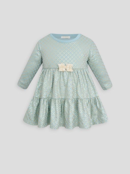 Фото1: картинка 85.106 Платье с ярусами,сливочный Choupette - одевайте детей красиво!