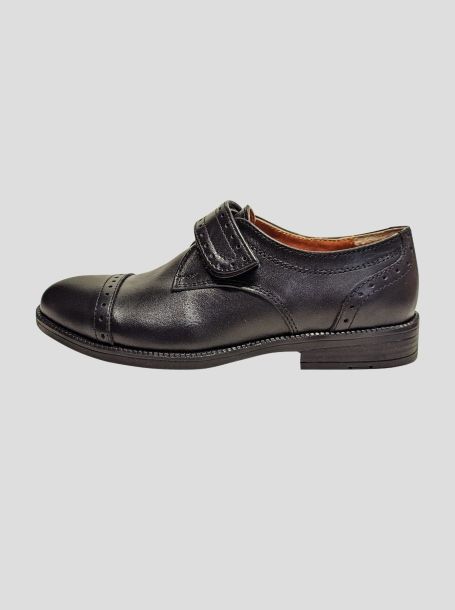 Фото3: Черные кожаные ботинки для мальчика