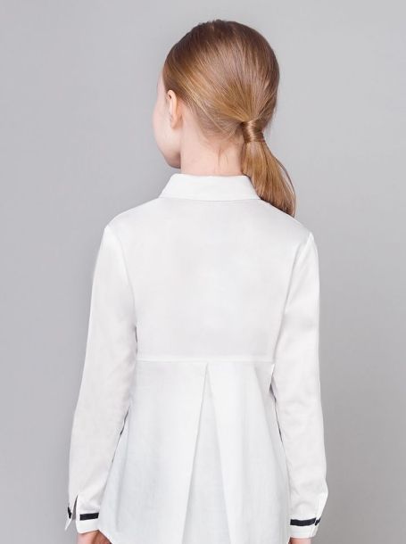 Фото4: Удлиненная белая блузка