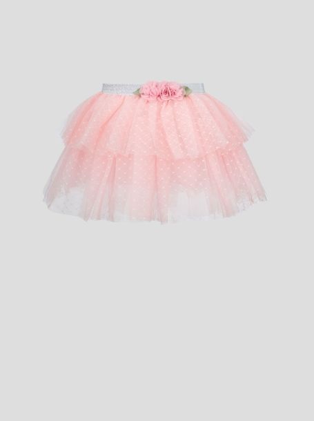 Фото1: Многоярусная розовая юбка