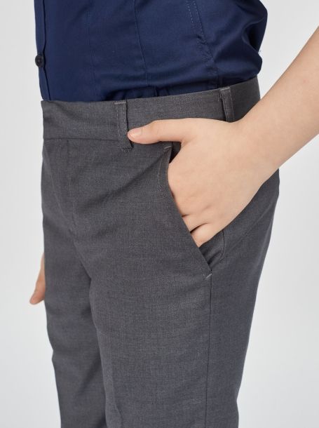 Фото5: Серые школьные брюки для мальчика