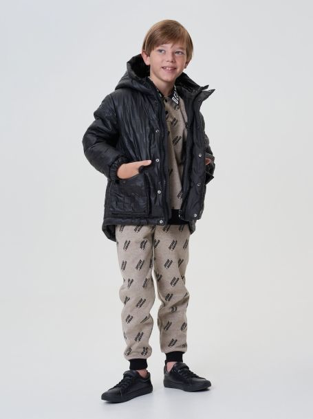 Фото2: картинка 773.20 Куртка утепленная из термостежки, хаки Choupette - одевайте детей красиво!