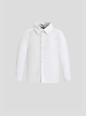 Фото1: Белая нарядная сорочка для мальчика