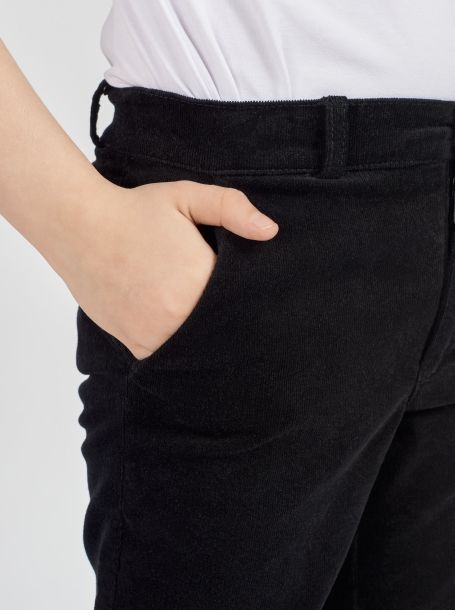 Фото5: Черные вельветовые брюки для мальчика