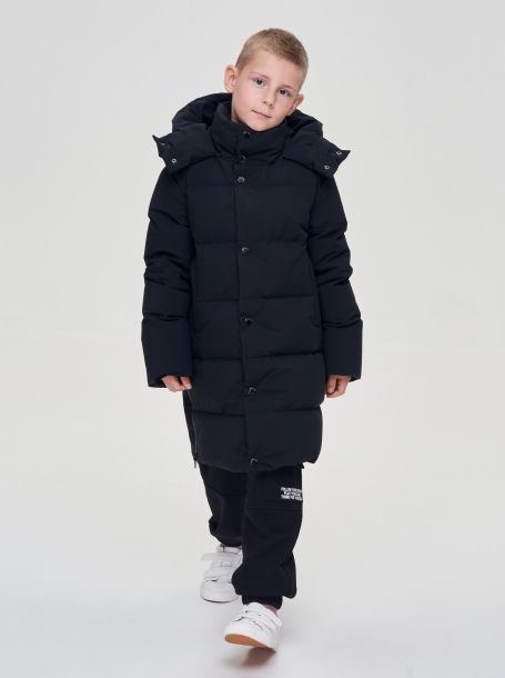 Фото2: картинка 713.20 Пальто пуховое, удлиненное, черновый винил Choupette - одевайте детей красиво!