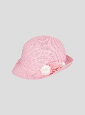 Фото1: Шляпка с цветами для девочки