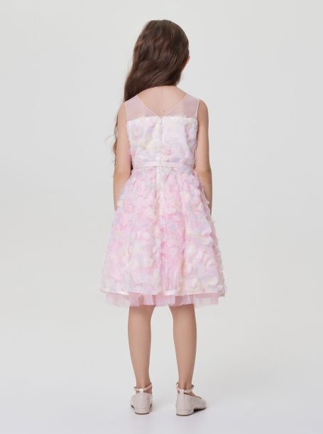 Фото4: картинка 1566.43 Платье пышное Церемония из декоративной ткани, нежное конфетти Choupette - одевайте детей красиво!