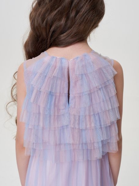 Фото6: картинка 1540.43 Платье нарядное Церемония из плиссированной сетки, мультиколор Choupette - одевайте детей красиво!
